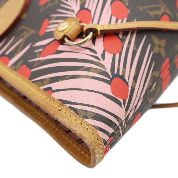 Louis Vuitton  Neverfull MM Jungle Dots Monogram Canvas Brown Tote Brown - Picture 7 of 15